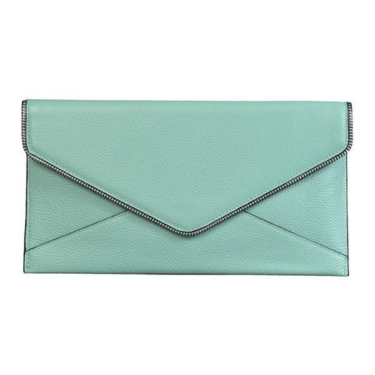 Castlecrag - Genuine Pebbled Leather Clutch