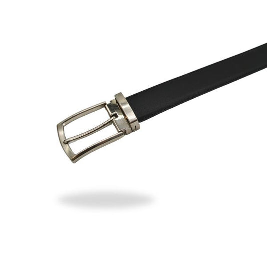 Michigan Black Genuine Leather Belt