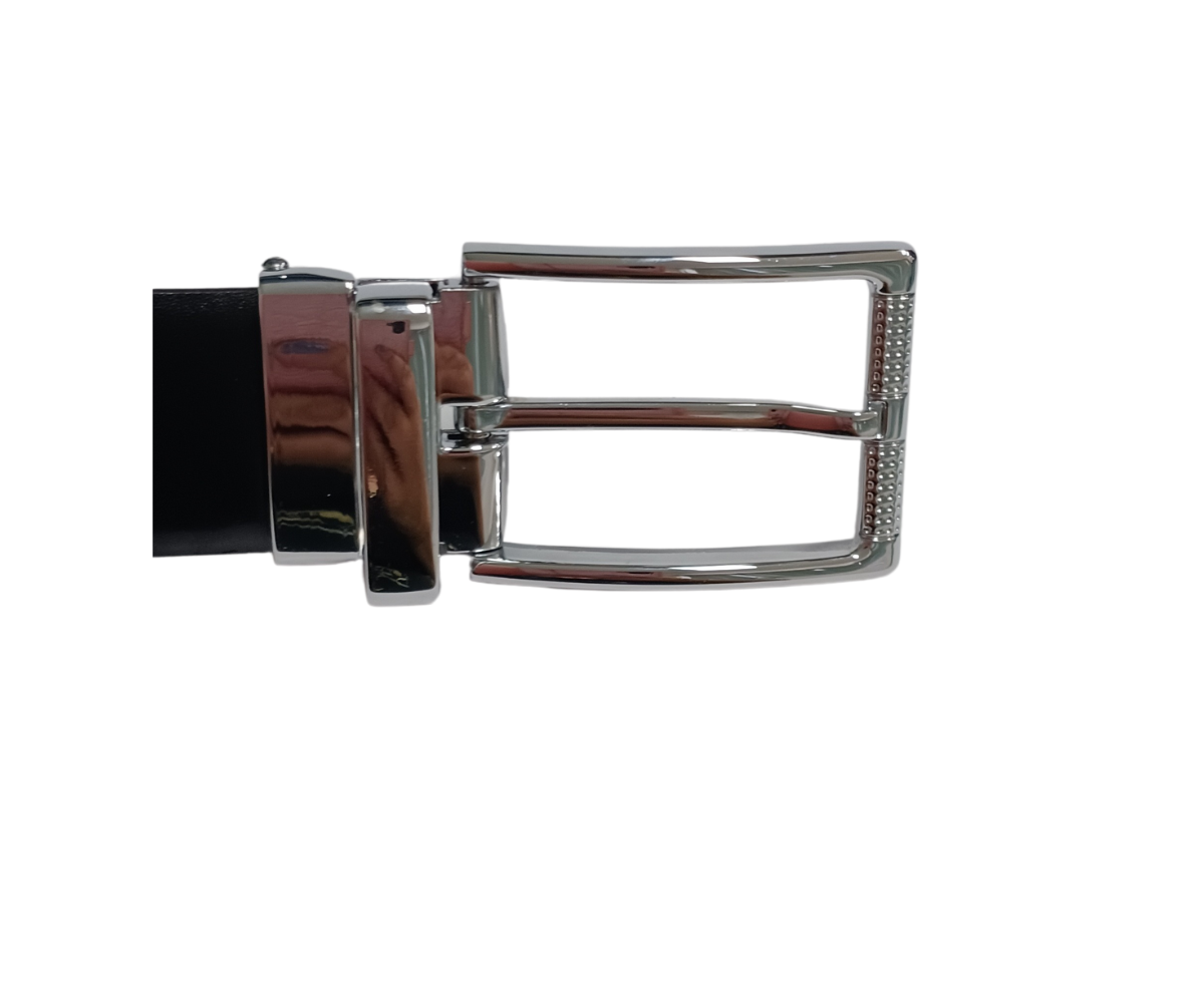 Maxin Reversible Black/White Genuine leather Belt