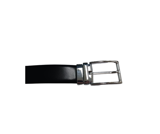 Maxin Reversible Black/White Genuine leather Belt