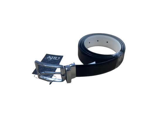 Maxin Reversible Black/White Genuine leather Belt
