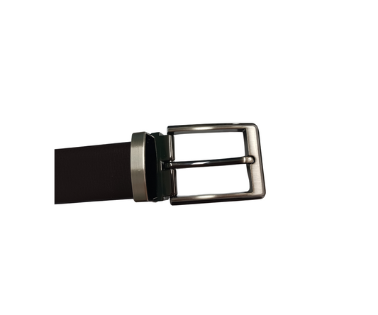 Terry Reversible Belt Black/Brown Genuine Leather
