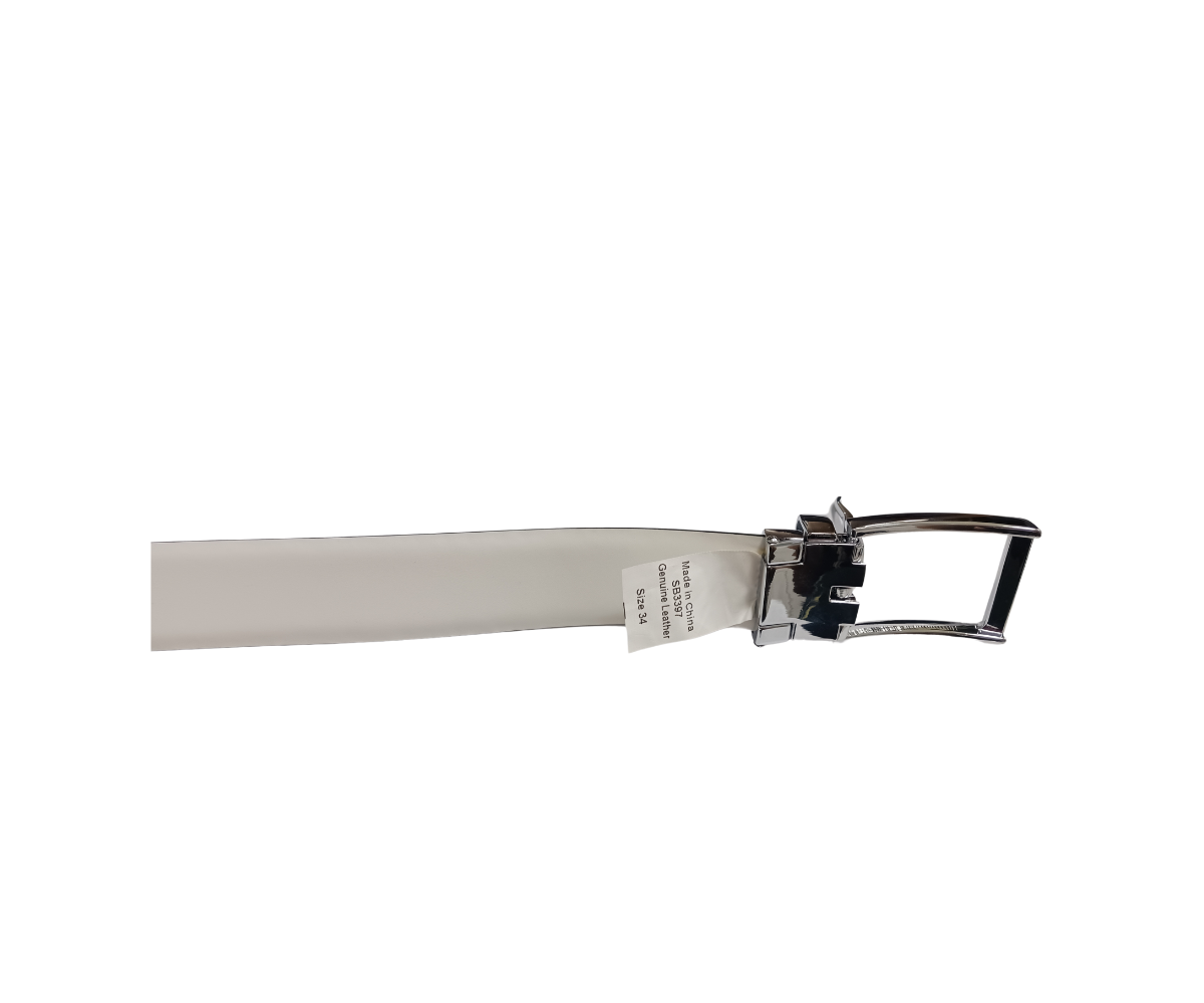 Maxin Reversible Black/White Genuine leather Belt