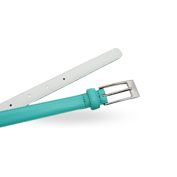 DEANEEN - Womens Mint Green Genuine Leather Belt