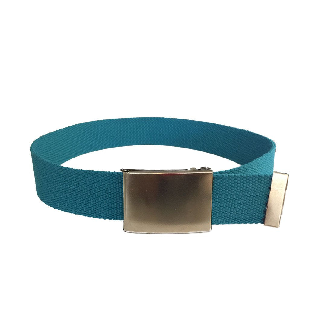 DEXTER - Cotton Nylon Webbing Belt with Silver Buckle - Belt N Bags