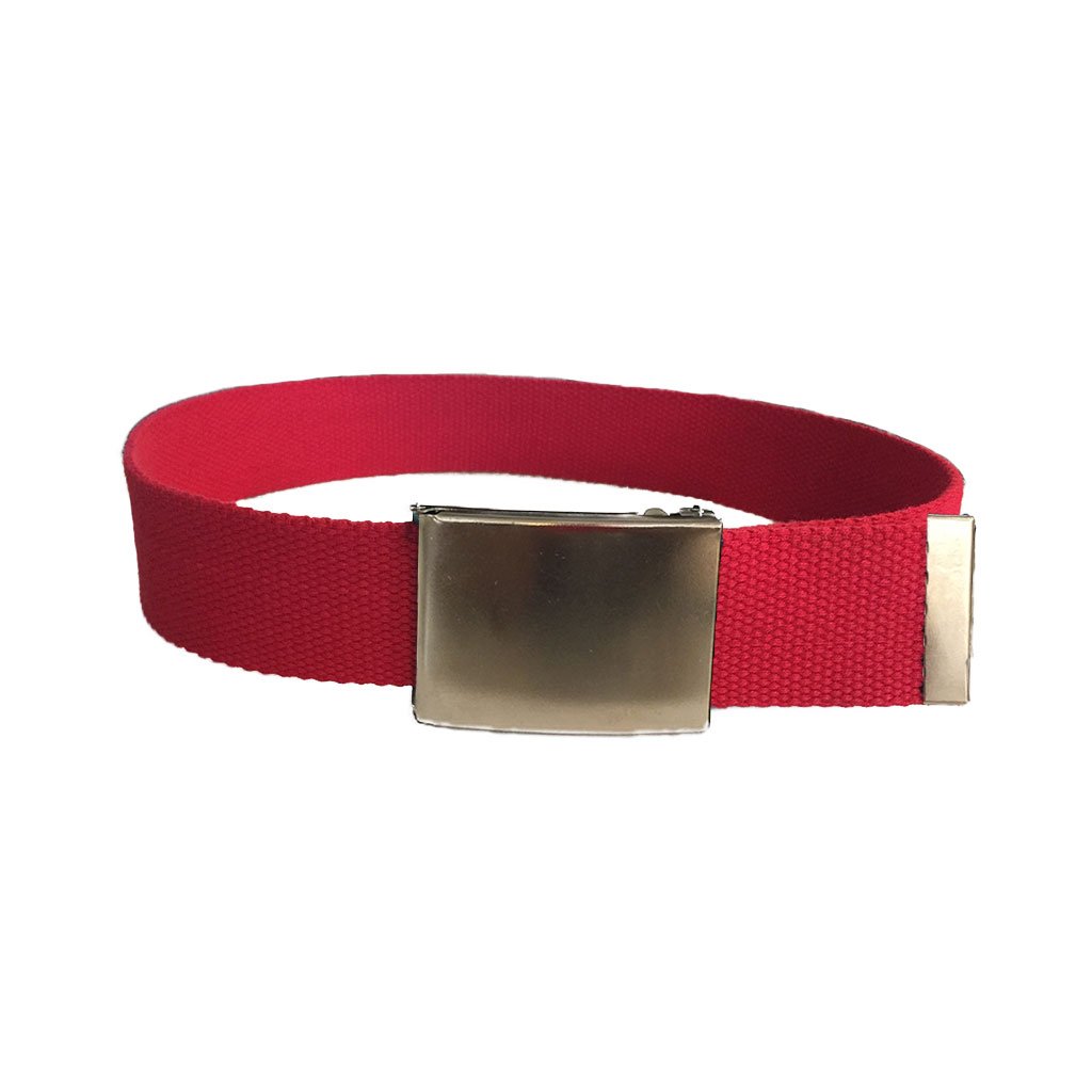 DEXTER - Cotton Nylon Webbing Belt with Silver Buckle - Belt N Bags