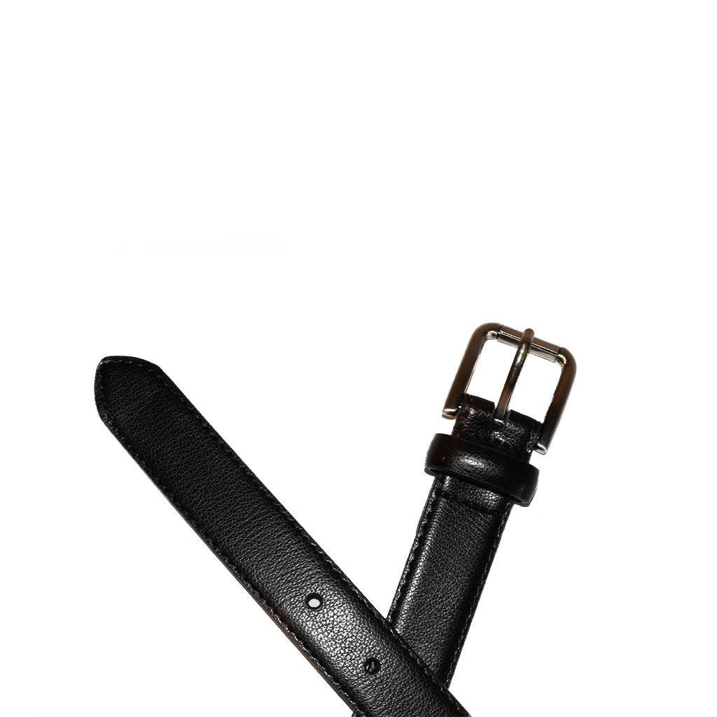 BYRON - Black Genuine Leather Boys Belt - Belt N Bags