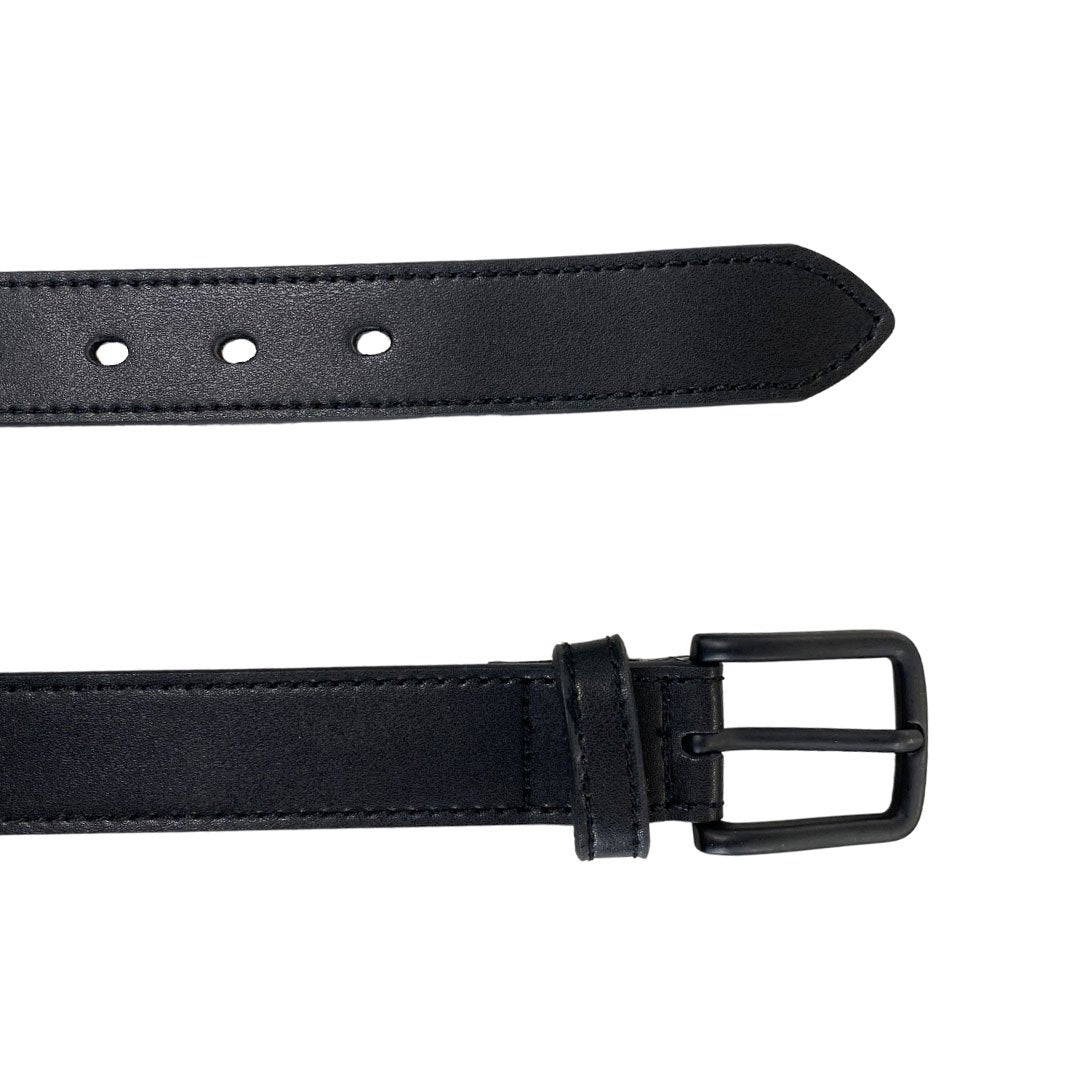 DANIEL - Men's Black Genuine Leather Belt 3