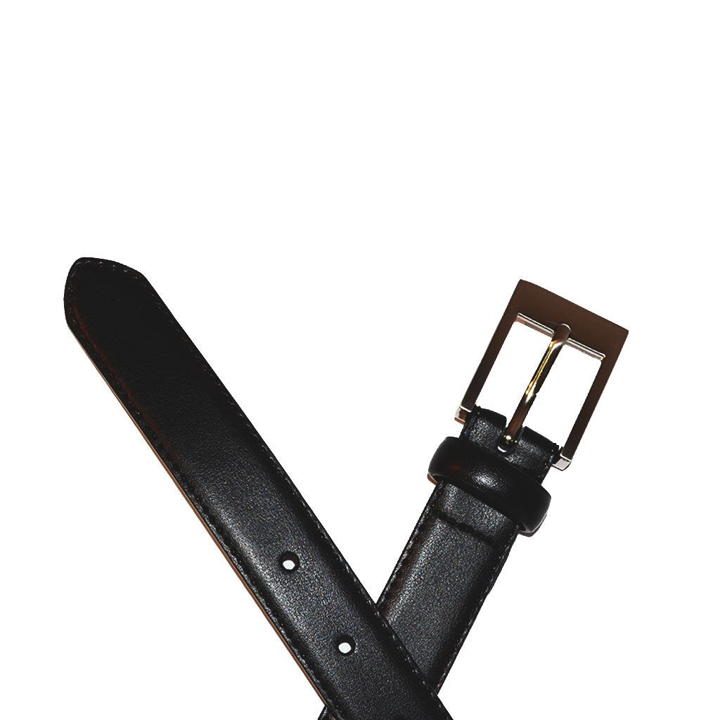 PRESTON - Black Genuine Leather Boys Belt