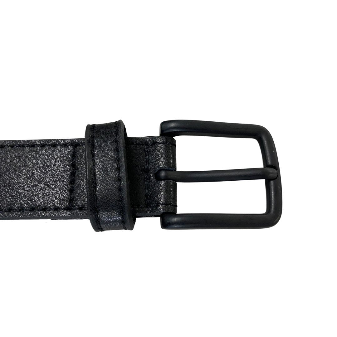 DANIEL - Men's Black Genuine Leather Belt 4