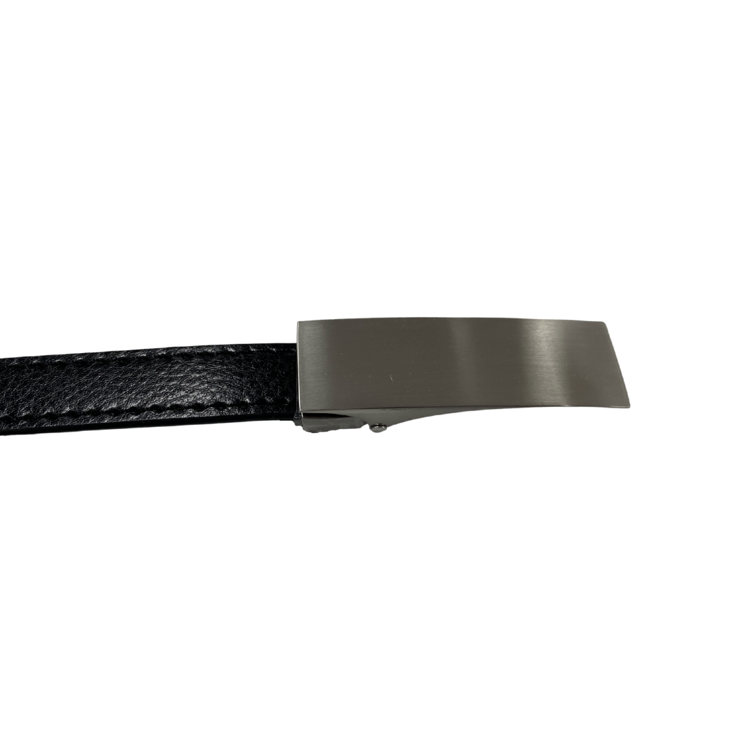 KIMBERLY - Women's Black Matte Genuine Leather Belt 4