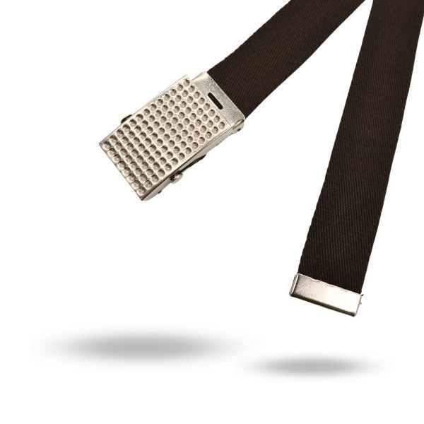 Desert Canva Belt with Silver Buckle