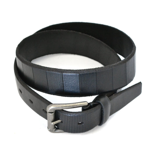 AARON - Mens Black Genuine Leather Belt - Belt N Bags