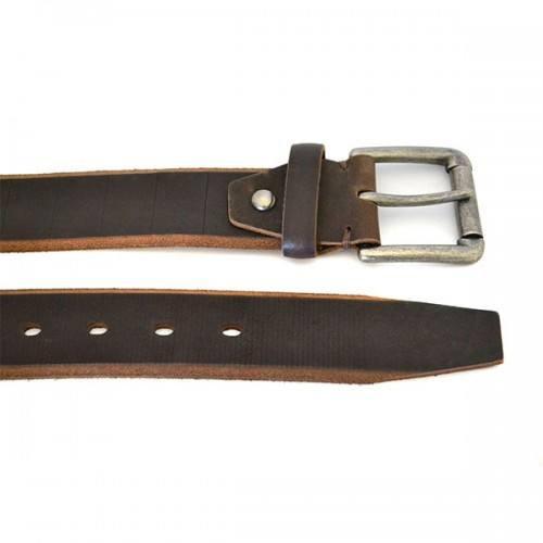 AARON - Mens Brown Genuine Leather Belt - Belt N Bags