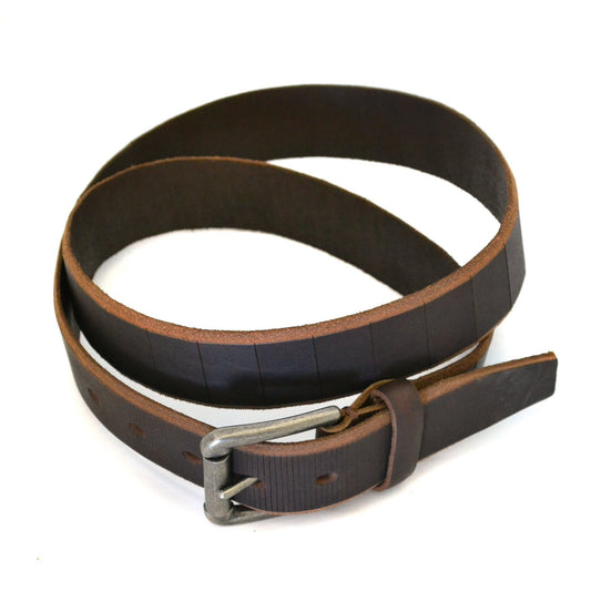 AARON - Mens Brown Genuine Leather Belt - Belt N Bags