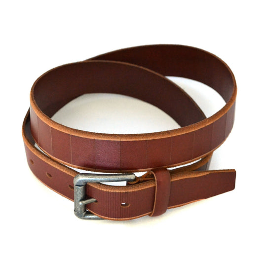 AARON - Mens Tan Genuine Leather Belt - Belt N Bags