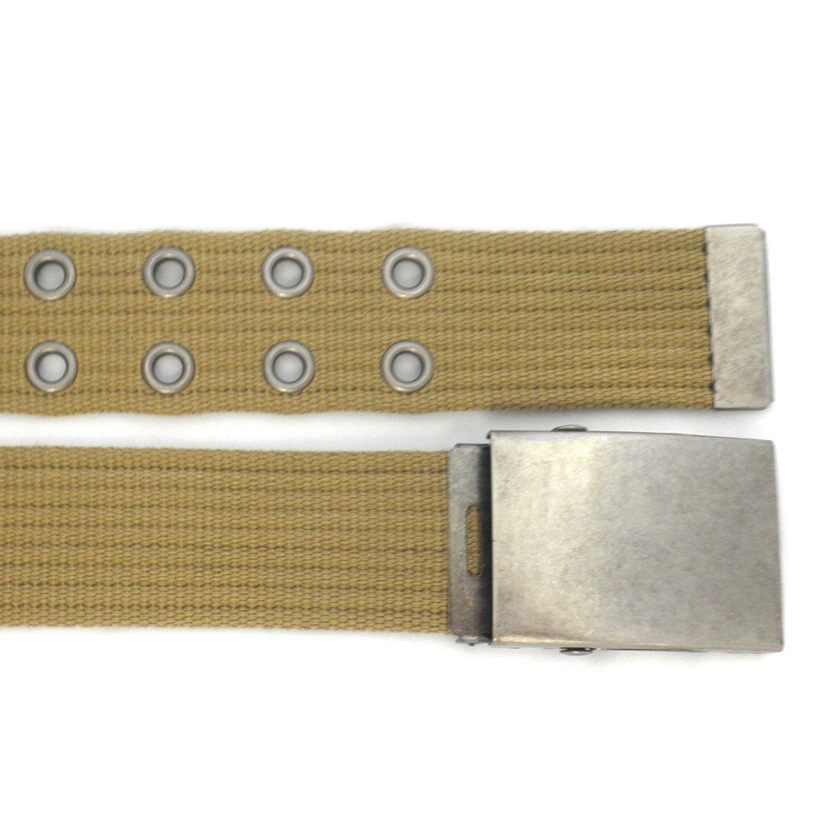 ALONSO - Light Brown Canvas Webbing Belt - Belt N Bags