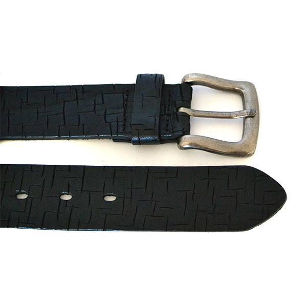 AXEL - Mens Black Genuine Leather Belt - Belt N Bags