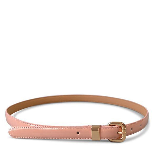 Queens Park Blush Patent Leather Belt