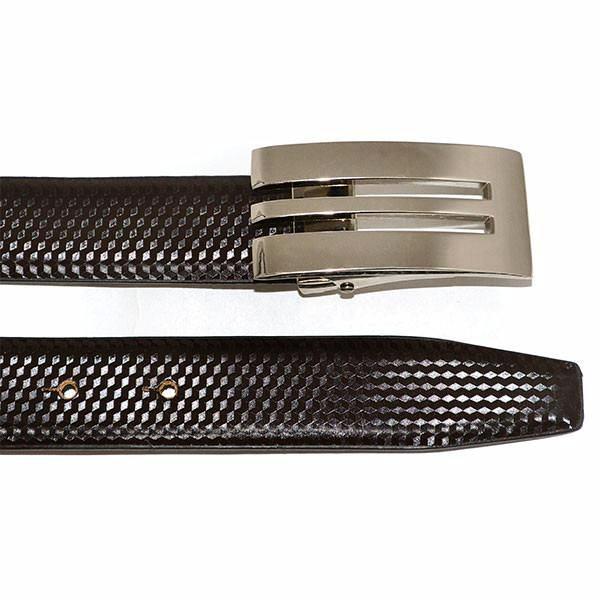 ASHER - Mens Brown Genuine Reversible Leather Belt - Belt N Bags