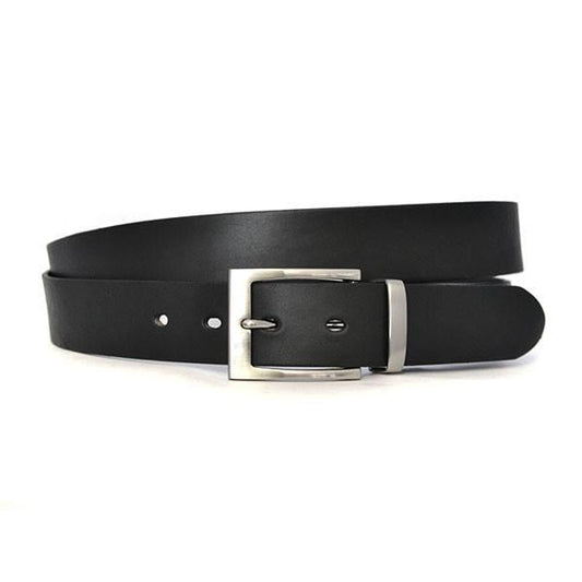 ASHLAR - Mens Black Genuine Leather Belt - Belt N Bags