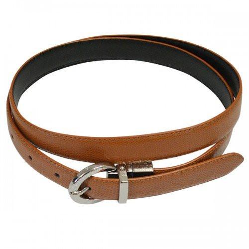 BELLA - Women Tan and Black Reversible Leather Belt  - Belt N Bags
