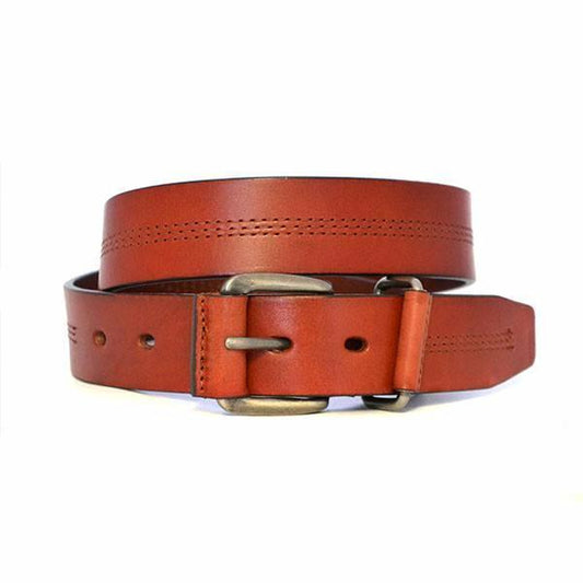 BENJI - Mens Brown Genuine Leather Belt - Belt N Bags