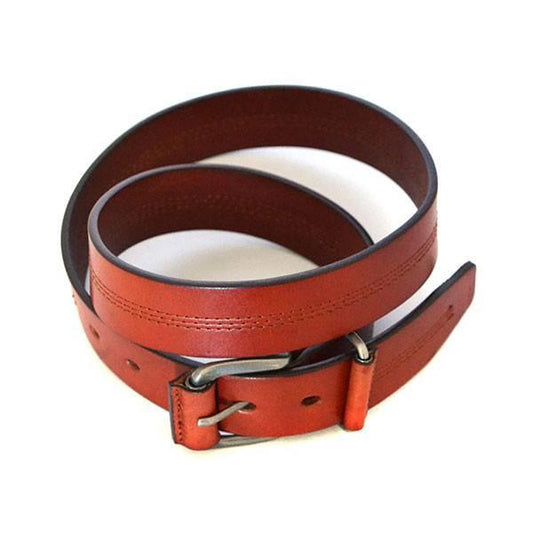 BENJI - Mens Brown Genuine Leather Belt - Belt N Bags