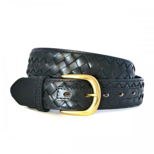BRADLEY - Mens Black Genuine Leather Belt - Belt N Bags