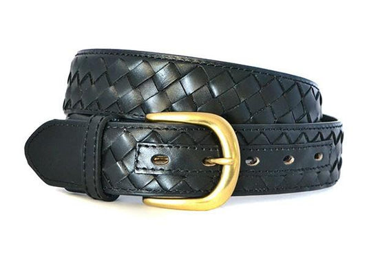 BRADLEY - Mens Black Genuine Leather Belt - Belt N Bags