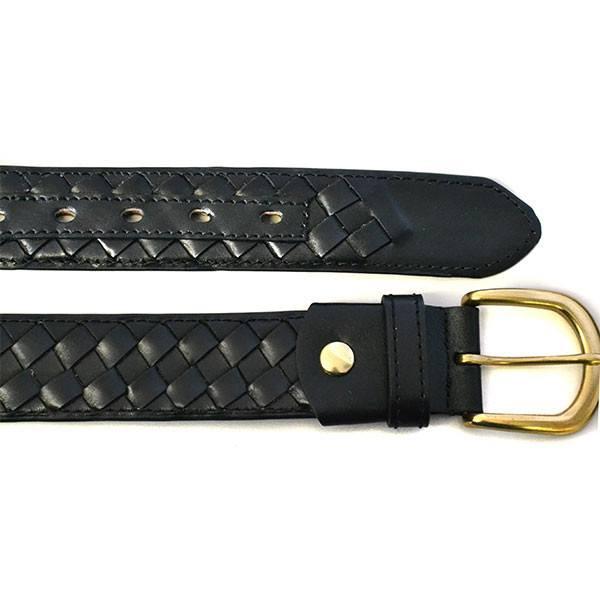 BRADLEY - Mens Black Genuine Leather Belt - Belt N Bags