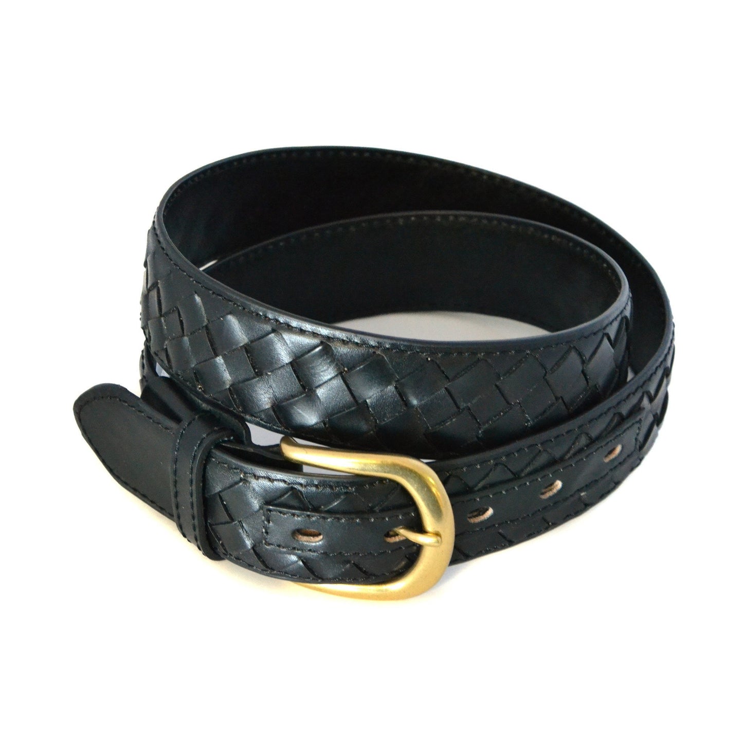 BRADLEY - Mens Black Genuine Leather Belt - Belt N Bags