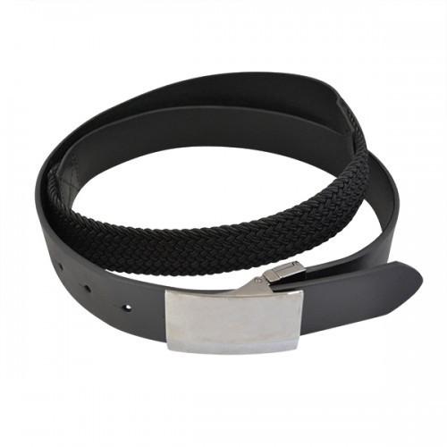 BRIXTON - Mens Black Genuine Leather Flexi-Belt - Belt N Bags