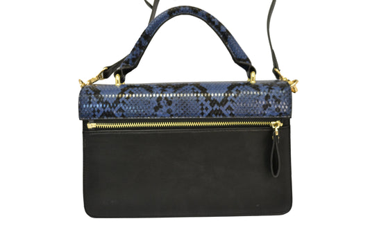 Billie - Snakeskin Faux Leather Crossbody with Interchangeable Lids - Belt N Bags