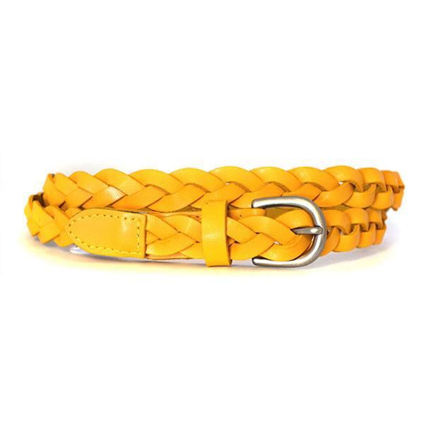 Borbonese Yellow Leather Women Belt