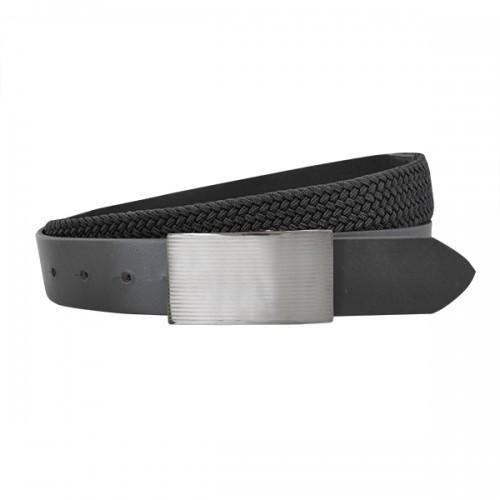 CLIVE - Mens Black Genuine Leather Flexi-Belt - Belt N Bags