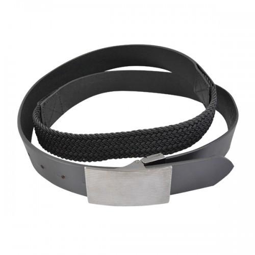CLIVE - Mens Black Genuine Leather Flexi-Belt - Belt N Bags