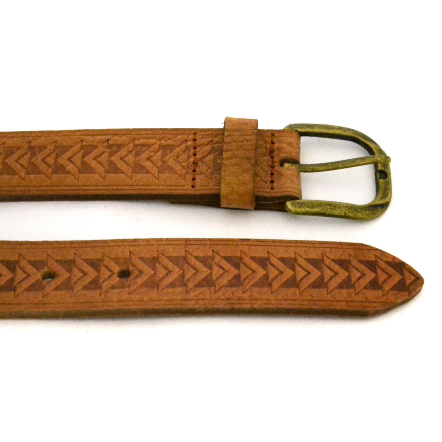 CAESAR - Unisex Tan Genuine Leather Belt - Belt N Bags