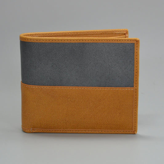 COLT - Mr Selby Mens Tan and Grey Genuine Leather Wallet in Gift Box - Belt N Bags