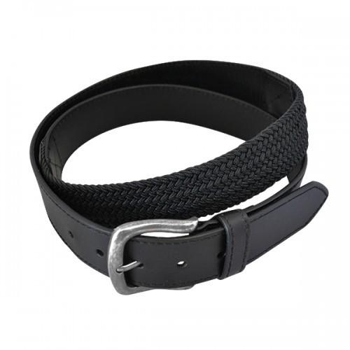 DAMIEN - Mens Black Genuine Leather Flexi-Belt - Belt N Bags