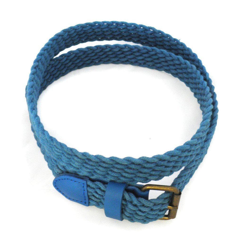 DANNY - Casual Blue Cotton Webbing Belt - Belt N Bags