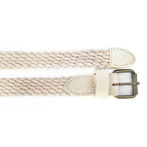 DANNY - Casual Cream Cotton Webbing Belt - Belt N Bags