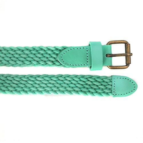 DANNY - Casual Mint Cotton Webbing Belt - Belt N Bags