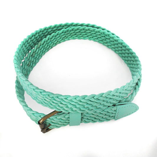 DANNY - Casual Mint Cotton Webbing Belt - Belt N Bags