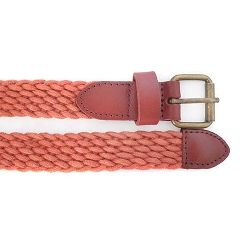 DANNY - Casual Rust Cotton Webbing Belt - Belt N Bags
