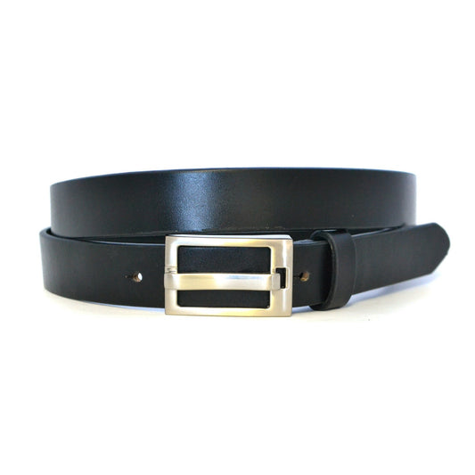 DARCY - Mens Black Leather Belt - Belt N Bags