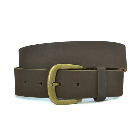 DION - Mens Brown Leather Belt - Belt N Bags