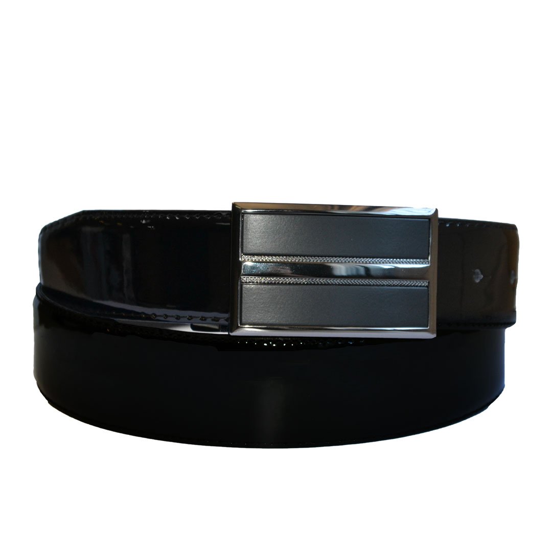 KING LOUIE PATENT BELT BLACK main image 1