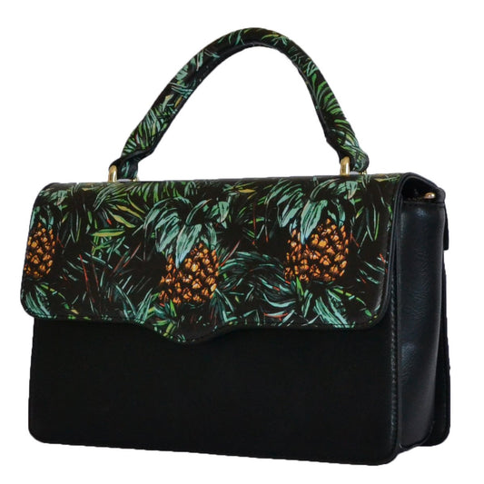Billie - Tropical Faux Leather Crossbody with Interchangeable Lids - Belt N Bags