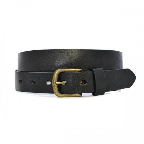DAKOTA - Mens Black Leather Dress Belt - Belt N Bags